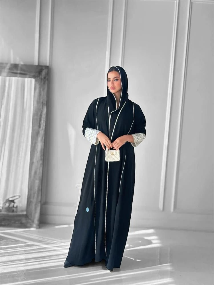 Elegant Gulf abayas with luxurious embroidery and very elegant color